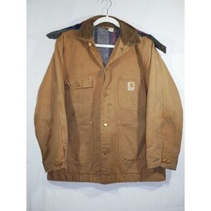 Carhartt Jacket Vintage Mens Large Detroit Blanket Lined Made In USA Well Worn